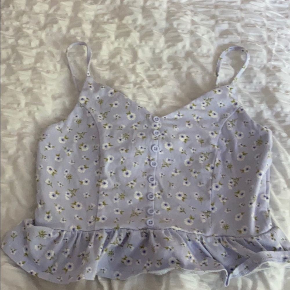 Purple Flores design top